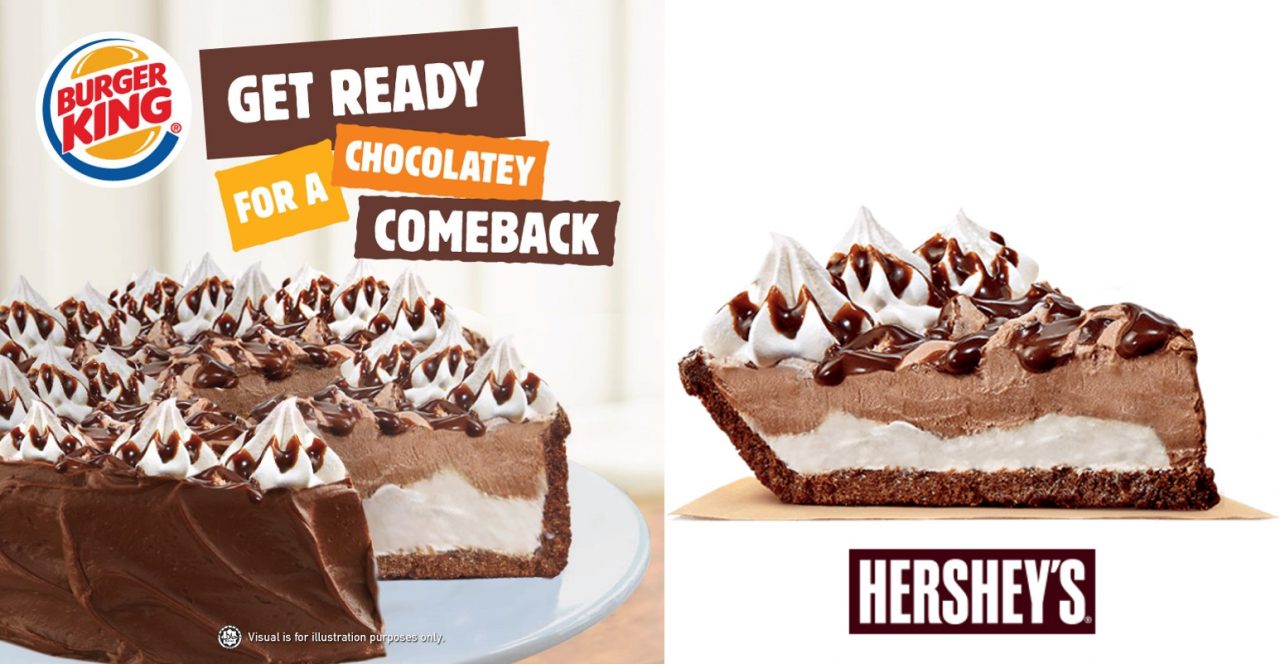 Benefits for Chocolate Lovers! Burger King’s “Hershey Sundae Pie