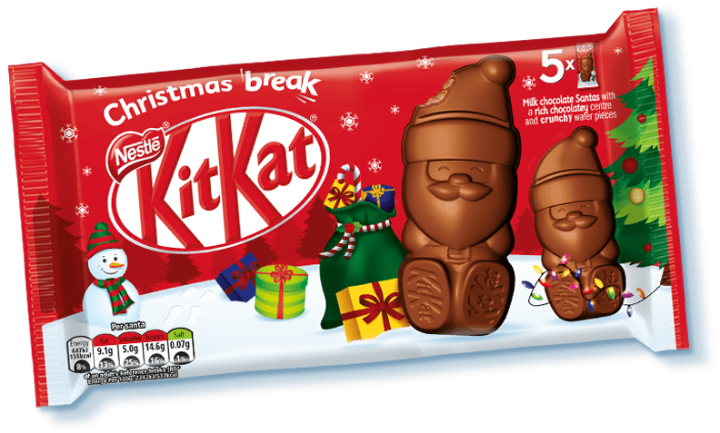 KitKat launched “Christmas Limited Edition Chocolates” as Santa Claus