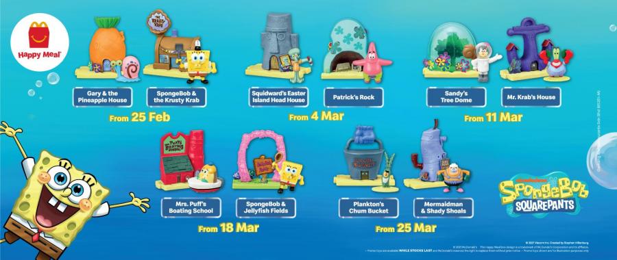 [SpongeBob SquarePants] Happy Meal’s toys is finally here at McDonald’s ...