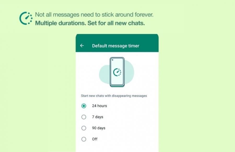 auto delete whatsapp message after time limit