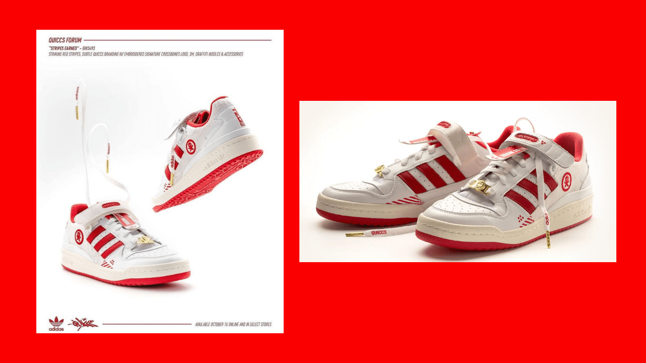 Adidas Forum Low x Quiccs, a super eye-catching 
