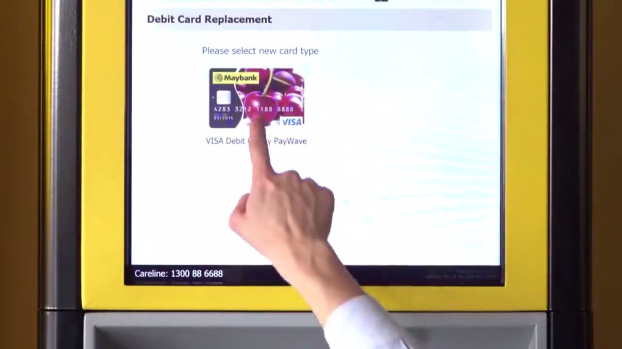 How to replace maybank debit card
