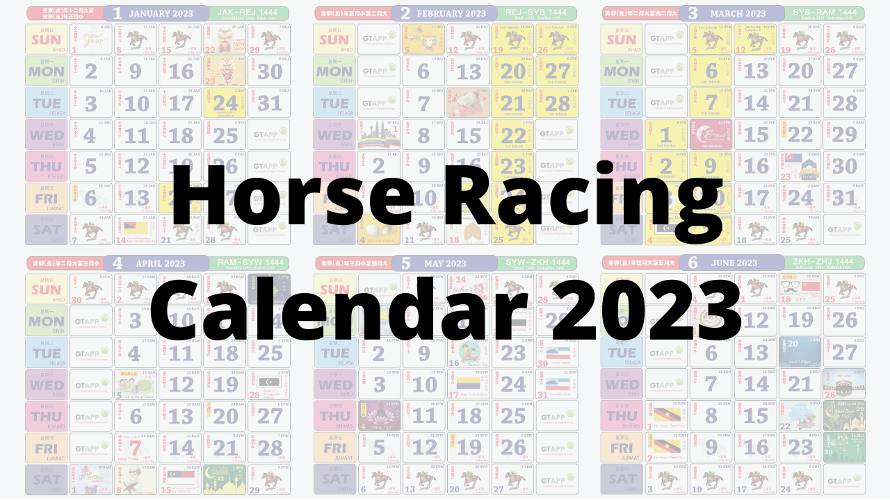 Malaysia Horse Racing Calendar 2023 - Leh Leo Radio News