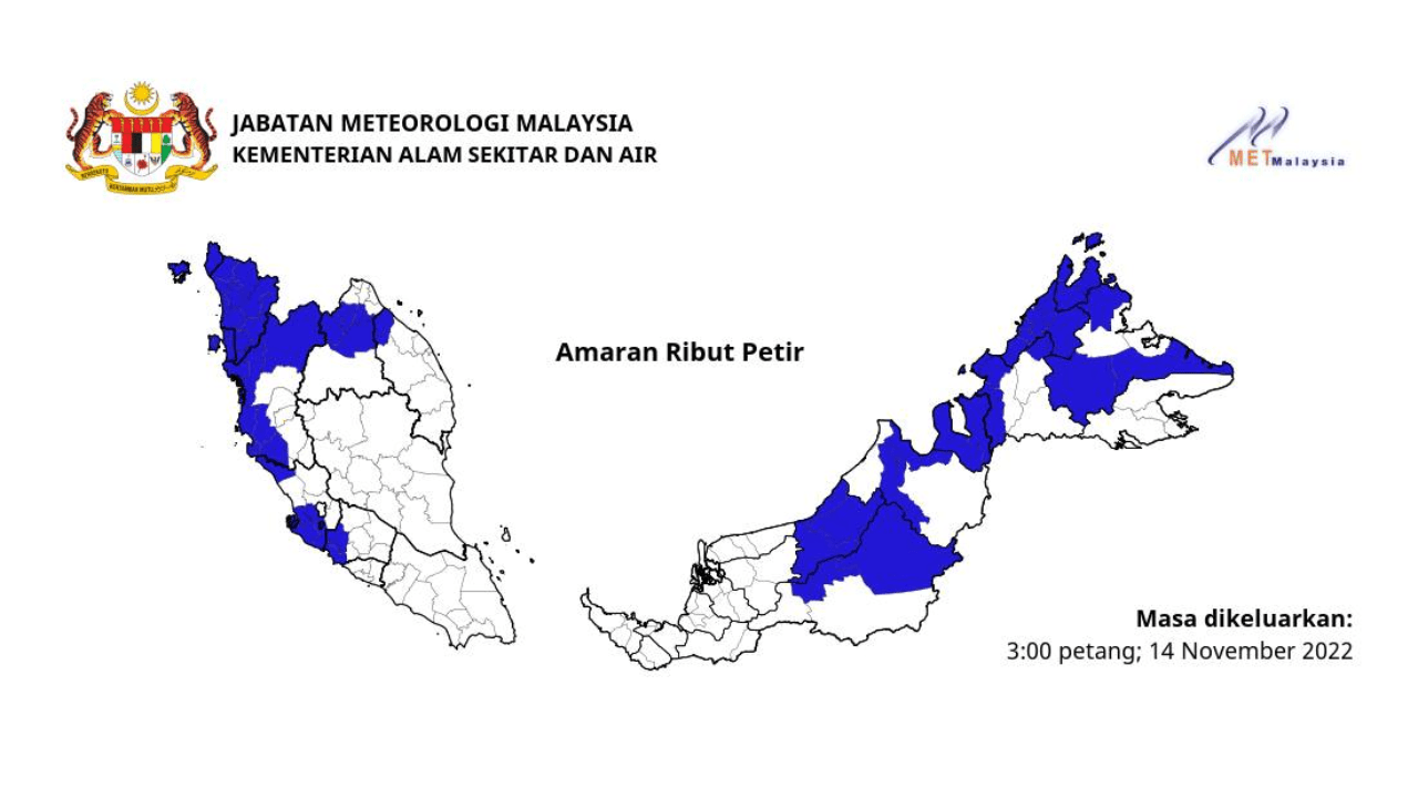 The Meteorology Department has issued a severe weather warning, and