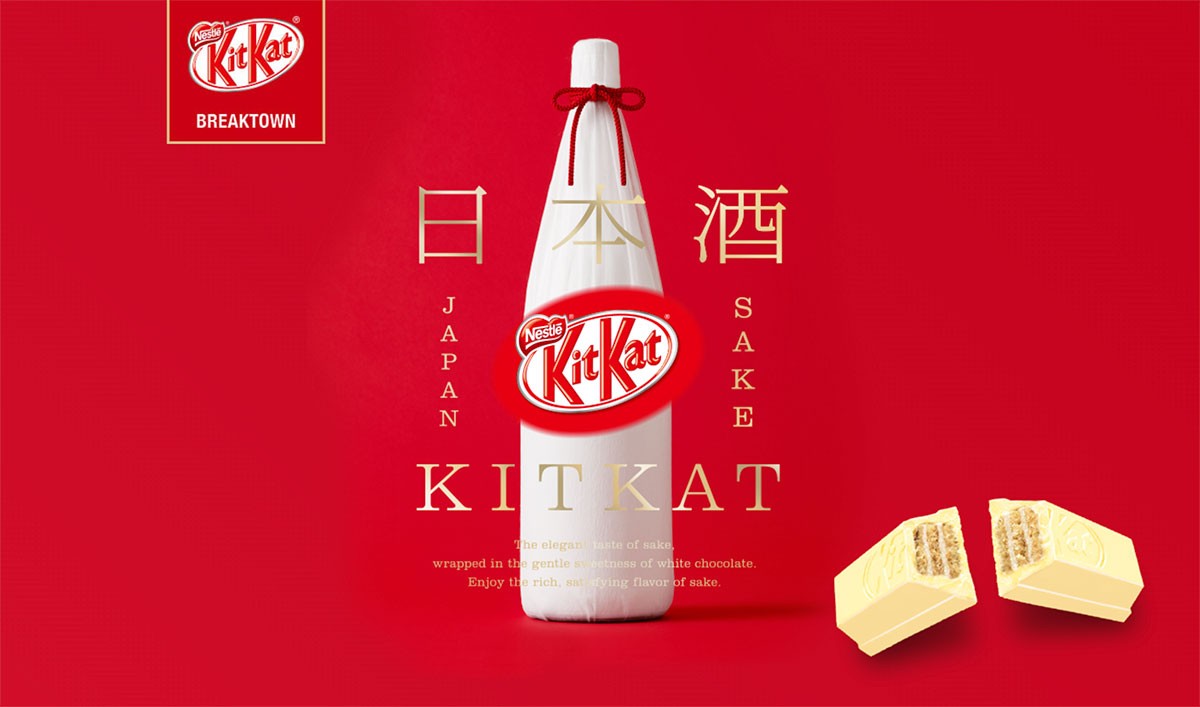 Kitkat's Sake White Chocolate Ideal Gift for Alcohol Enthusiasts
